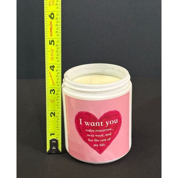 Natural soy handmade vegan lavender scented candle love red heart single wick - Picture 5 of 6